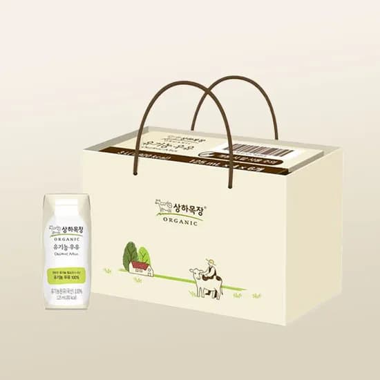 상하목장 유기농 우유 125ml 24팩 우유선물상자