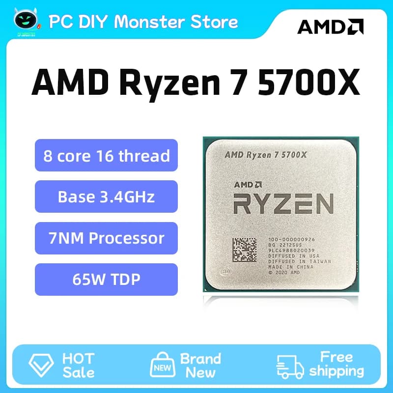 AMD Ryzen 7 7800X3D 5700X 5600 7500F