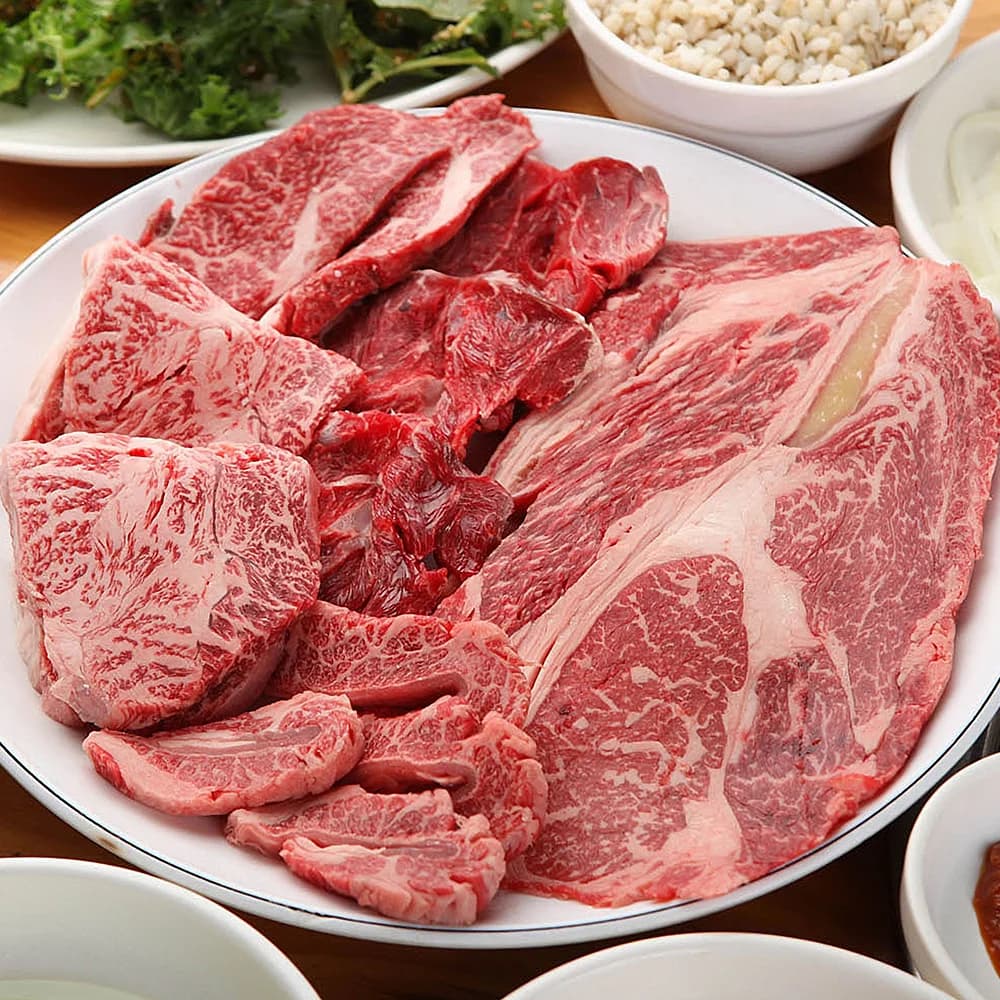 소고기 모듬 세트 구이용 1kg