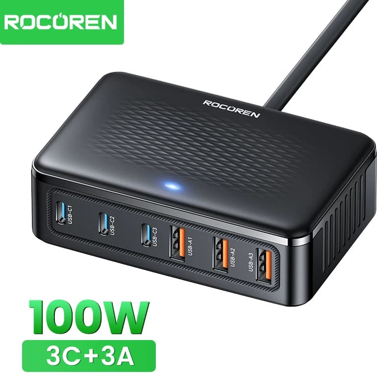 330W GaN 충전기 PD3.0 C타입 6개