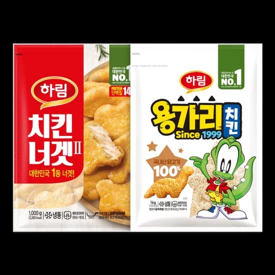 용가리치킨 1kg + 치킨너겟 1kg 2개