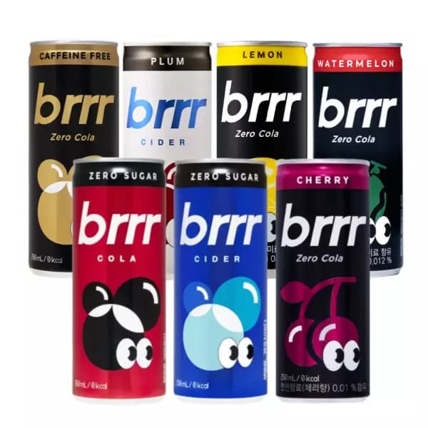 부르르 제로 탄산 모음전 250ml x 60캔 맛 택2