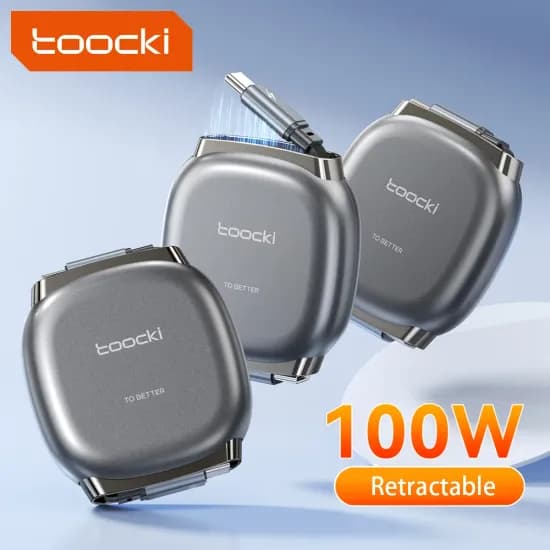 투키 타입 C to USB C 100W 접이식 케이블 $2.43