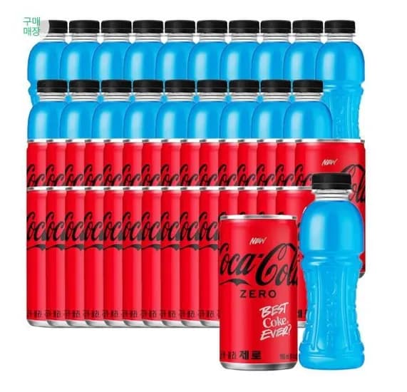 코카콜라제로 190ml 30캔 파워에이드 제로 무라벨 355ml 20페트