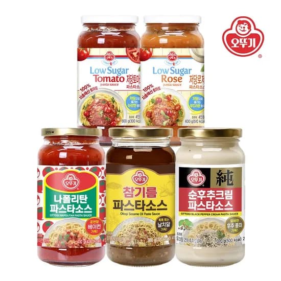 오뚜기 파스타소스 3종 참기름/나폴리탄/순후추크림 골라담기 (3,987원/무료)1