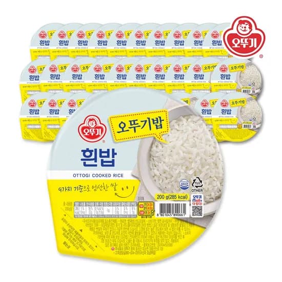 오뚜기밥 흰밥 200g 36개 (카카오페이 24,736원)