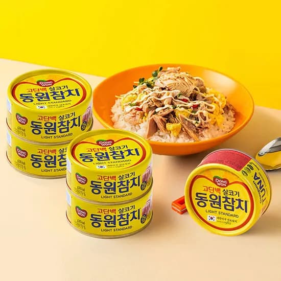 동원참치 라이트스탠다드 85g2캔 (16,900원/무료)1
