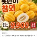 성주 못난이 참외 5kg (9,900원 / 무배)