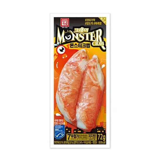 한성기업 몬스터크랩 72g 20개 맛살 킹크랩 크라비아 (15,905원/무료)