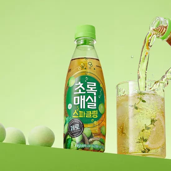초록매실 스파클링 제로 350ml, 0개 (10,400원/무료)2