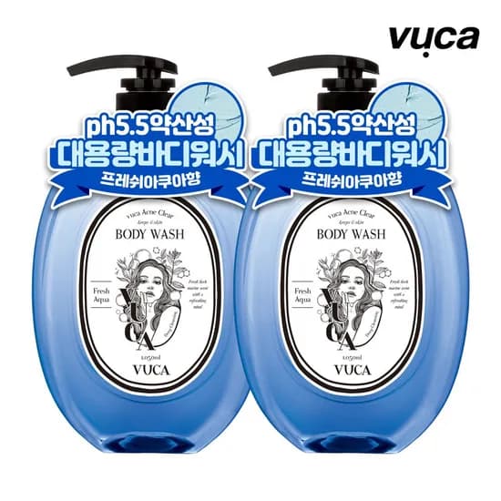 뷰카 아크네 바디워시 1050ml 1+1 (10,900원/무료)