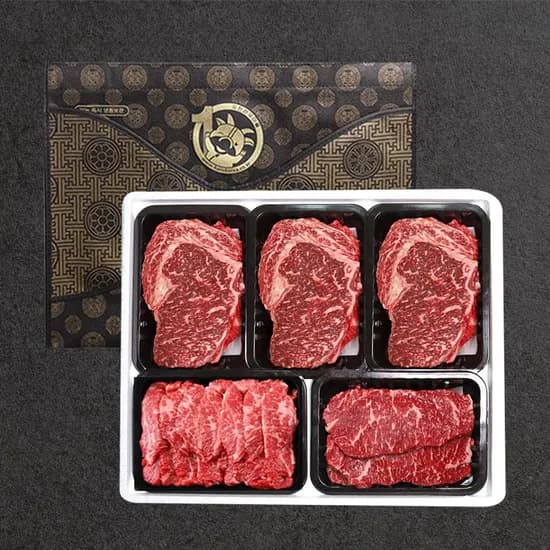 1등급 국내산 꽃등심 선물세트 1kg (89,568원/무료)