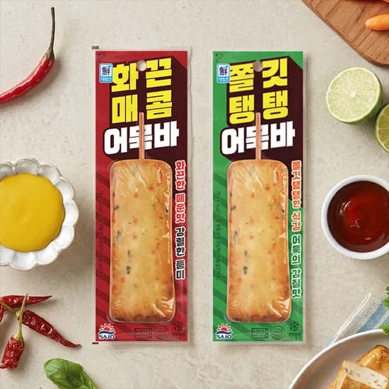 사조 쫄깃탱탱 어묵바 0 + 화끈매콤어묵바 10 (13,900/무배)1