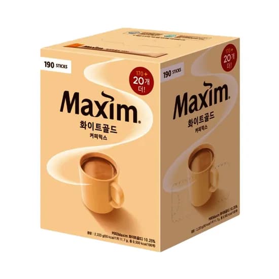 맥심 화이트골드 70T+20T 총190T 23,790원