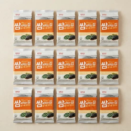 삼육김 쌈싸먹는김 들기름 곱창김 11g 20매 20봉 (13,500원/무료)