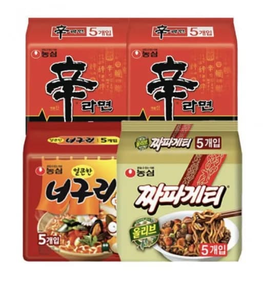 신라면 10입 너구리 5입 짜파게티 5입 14,520원