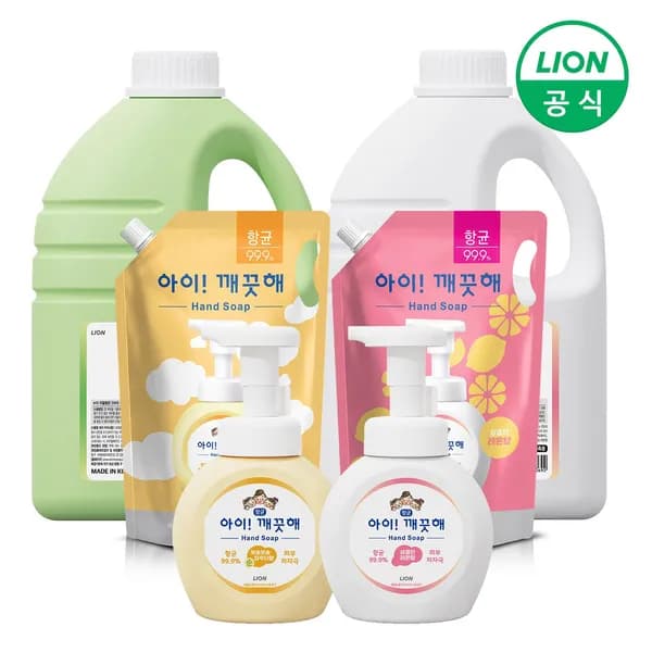 아이깨끗해 핸드워시 리필 1.8L+용기 250ml 9,984원