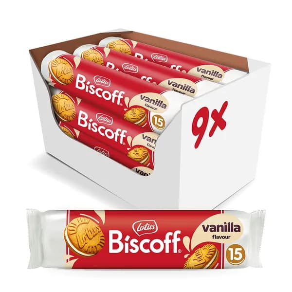 로투스 비스코프 샌드 바닐라 150g 9개