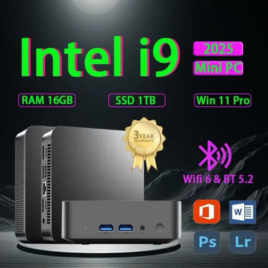 GMKtec M5 Plus 게이밍 미니 PC Ryzen 7 5825U JONR ED12 Pro 무선 진공 물걸레청소기