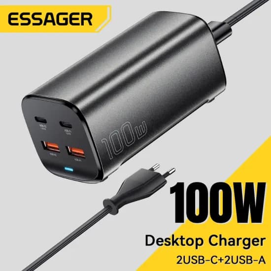 벤션 100W GaN 충전기 4포트 USB C 충전기 에사저 320W GaN 충전기 8포트 USB 타입 C 데스크탑 충전 스테이션