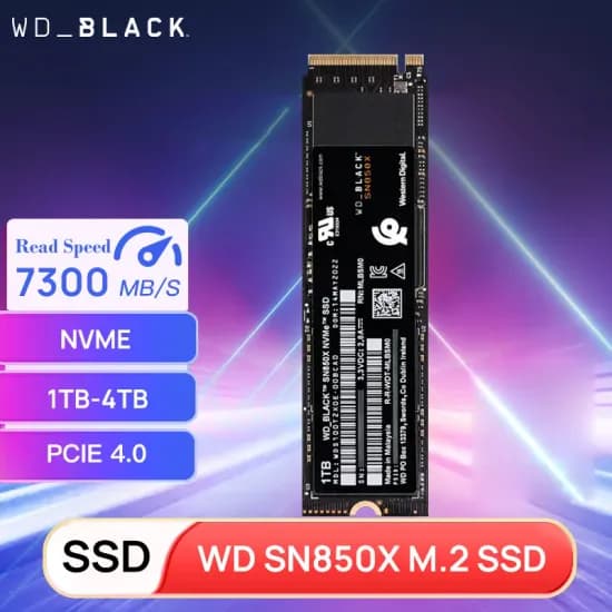 Western Digital TB WD_BLACK M.2 2280 NVMe PCIe Gen 4.0x4 SSD 1