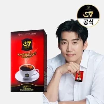 G7 베트남 커피 퓨어블랙 300개 32,166원 3in1 200개 라이트 50개 41,128원