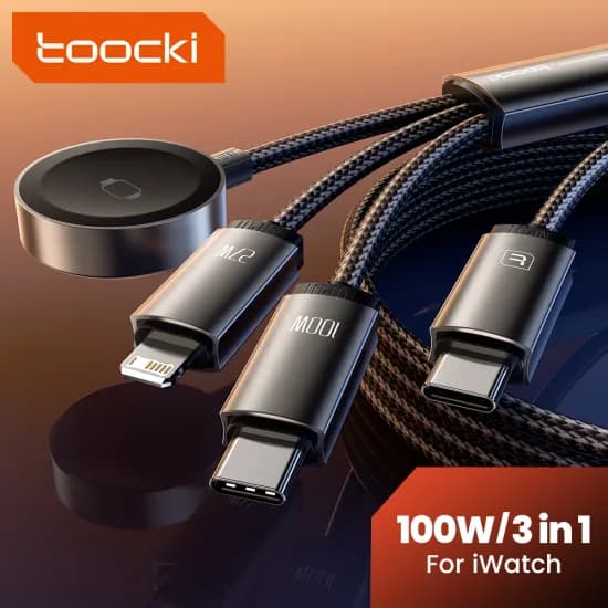 Toocki 00W 3-in-1 멀티충전 케이블 ($9.99/무료)1