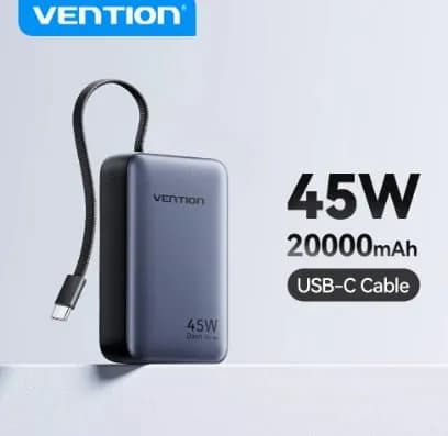 Vention CCC 45W 20000mAh 보조베터리 2개 / Vention 10000mAh 미니 보조배터리 2개  5.94kg