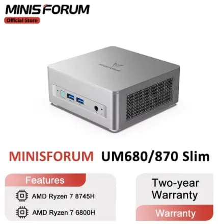 미니스포럼 UM870 Slim 미니PC(342.73달러/무료배송)