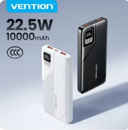 CCC 인증 Vention 10000mAh 22.5W 보조배터리($7.69/무료)