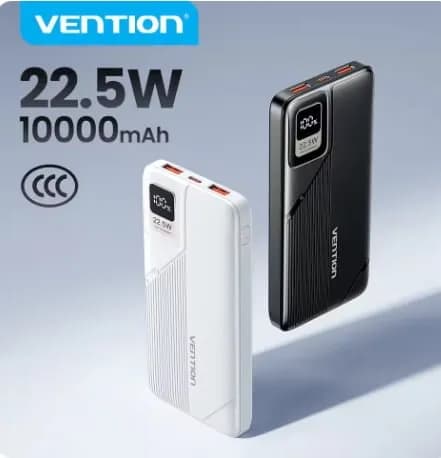 Vention 보조배터리 10000mAh 22.5W ($9.52/무료)