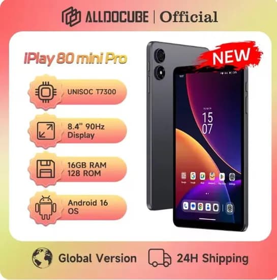 올독큐브 iPlay 80 미니 프로 태블릿 8.4인치($98) FireBat 740U 미니pc16G 512GB ($211) H255 16G 512GB ($306)/무료3