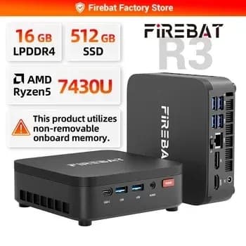 파이어뱃 7430U 미니피시 6G 512GB ($211) H255 16G 512GB ($306)1