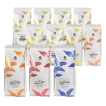 블랙빈스 베트남 로부스타 원두 1kg(14,151원) , 코스타리카 따라주 원두 500g(13,884원) , 원두반점 예가체프 원두 1kg(35,626원)
