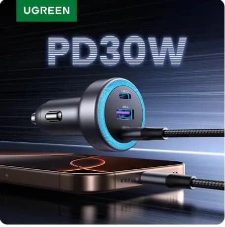 UGREEN 차량용 충전기 PD30W USB C ($5.01/무료)