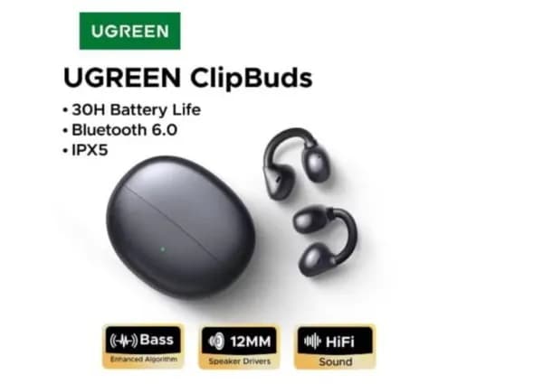 UGREEN 오픈 클립형 무선 이어폰 ($5.12) 무배1