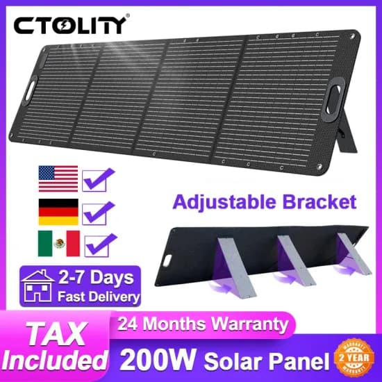 CTOLITY SP200 휴대용 접이식 태양광패널(95.87달러/무료배송)