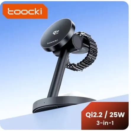 KR Plug 투키 3-in-1 Qi2.2 25W 마그네틱 충전기