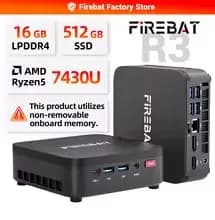 FIREBAT F1 H255 16G 512GB ($340) R3 7430U 16G 512GB ($216)  등등 / 무료
