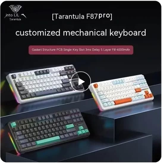 AULA F87 Pro 기계식 키보드 Dark Storm 27.69달러