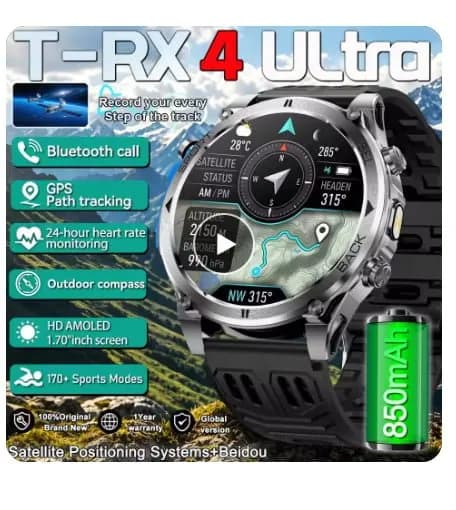 T-RX 4 울트라 아웃도어 스마트워치 ($48.77)무배