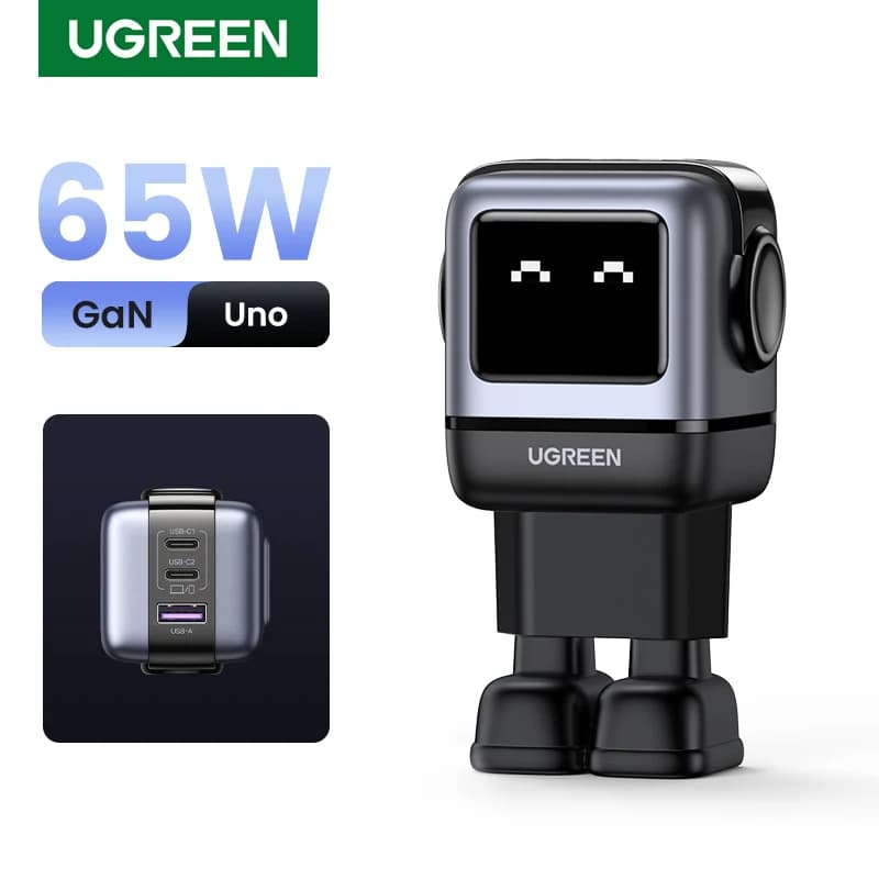 유그린 Ugreen 로봇 디자인 65W GaN 충전기