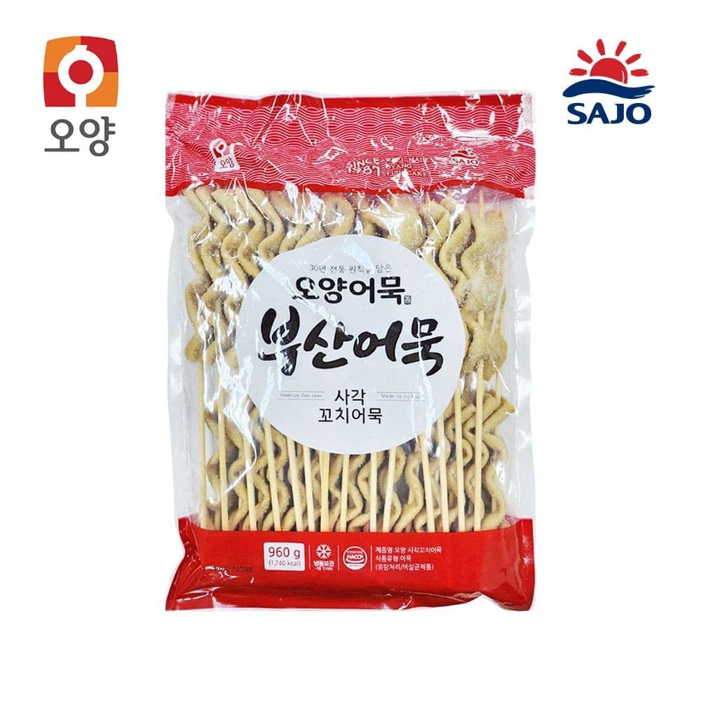 사조오양 부산 사각꼬치어묵 960g 30개