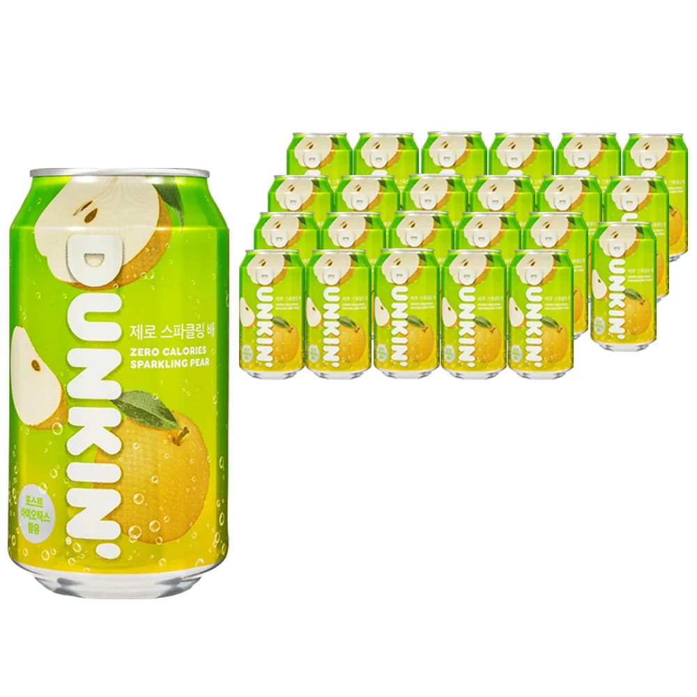 던킨 제로 스파클링 탄산음료 350ml 24개 배 자두 레인보우 애플민트 외 다양