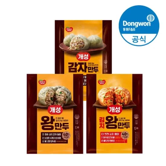 동원 개성왕만두 2.24kg/김치왕만두 2.24kg/감자만두 2.2kg 2봉 https://a.aliexpress.com/_c4Tnywcx