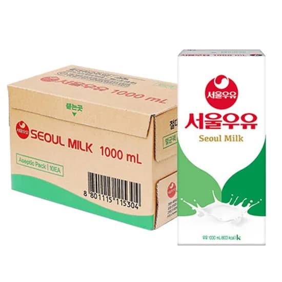 서울우유 멸균우유 흰우유 1000mlx10개 (토스)