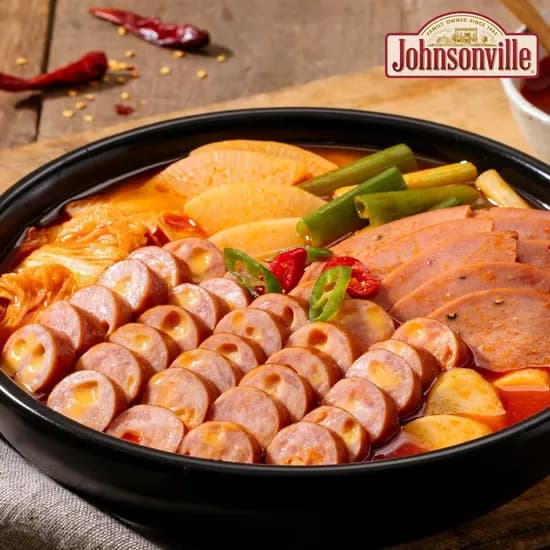 쟌슨빌 부대찌개 500g 3팩 + 라면사리 1개 + 김치볶음밥 1팩 증정 (총 500g x 3, 1개, 1팩)