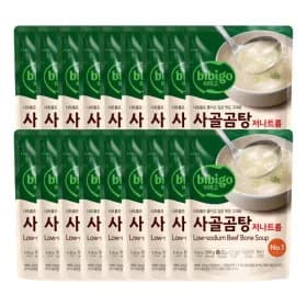 비비고 저나트륨 사골곰탕 500G 18개