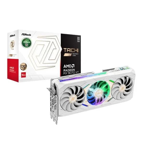 ASRock 라데온 RX 9070 XT Taichi White OC D6 16GB 대원씨티에스