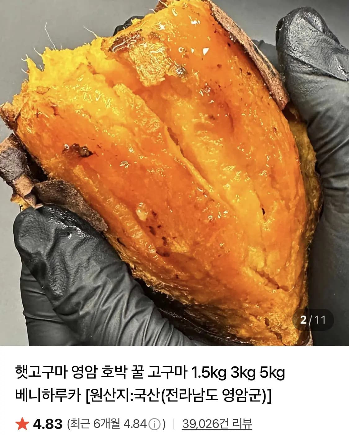 영암 호박/밤고구마 특상 1.5kg